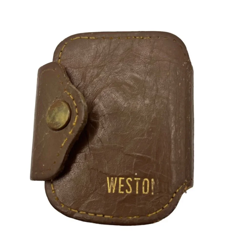 Vtg Weston Master II Exposure Meter Model 853 With Leather Case 58e